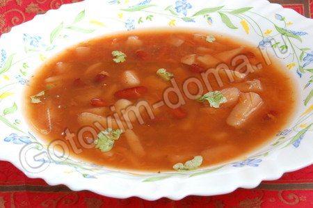 Суп из сушеной фасоли рецепт