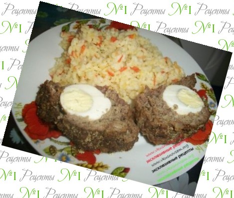 мясной рулет с рисом мясной рулет с рисом