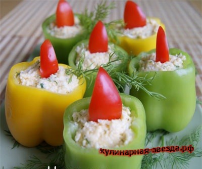 новогодняя закуска из перца новогодняя закуска из перца